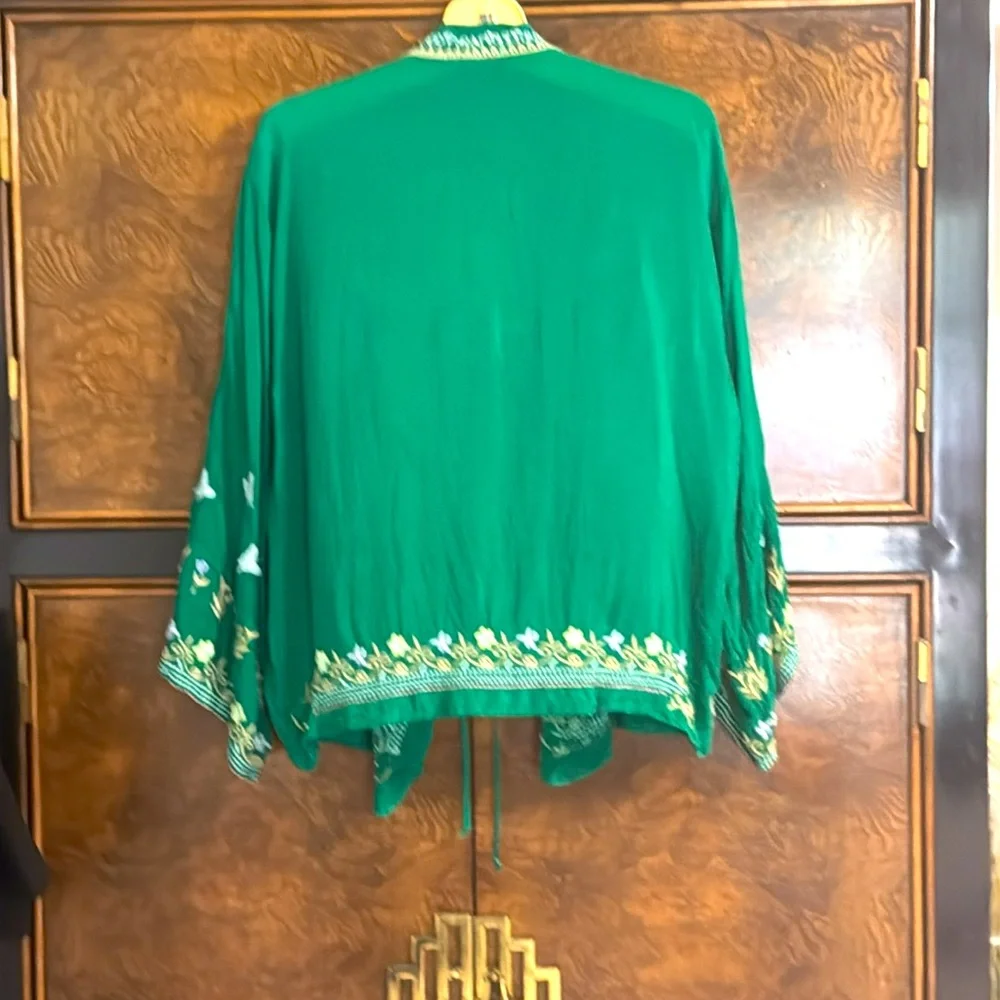 JOHNNY WAS Tie Front Top Size S - Picture 6 of 6